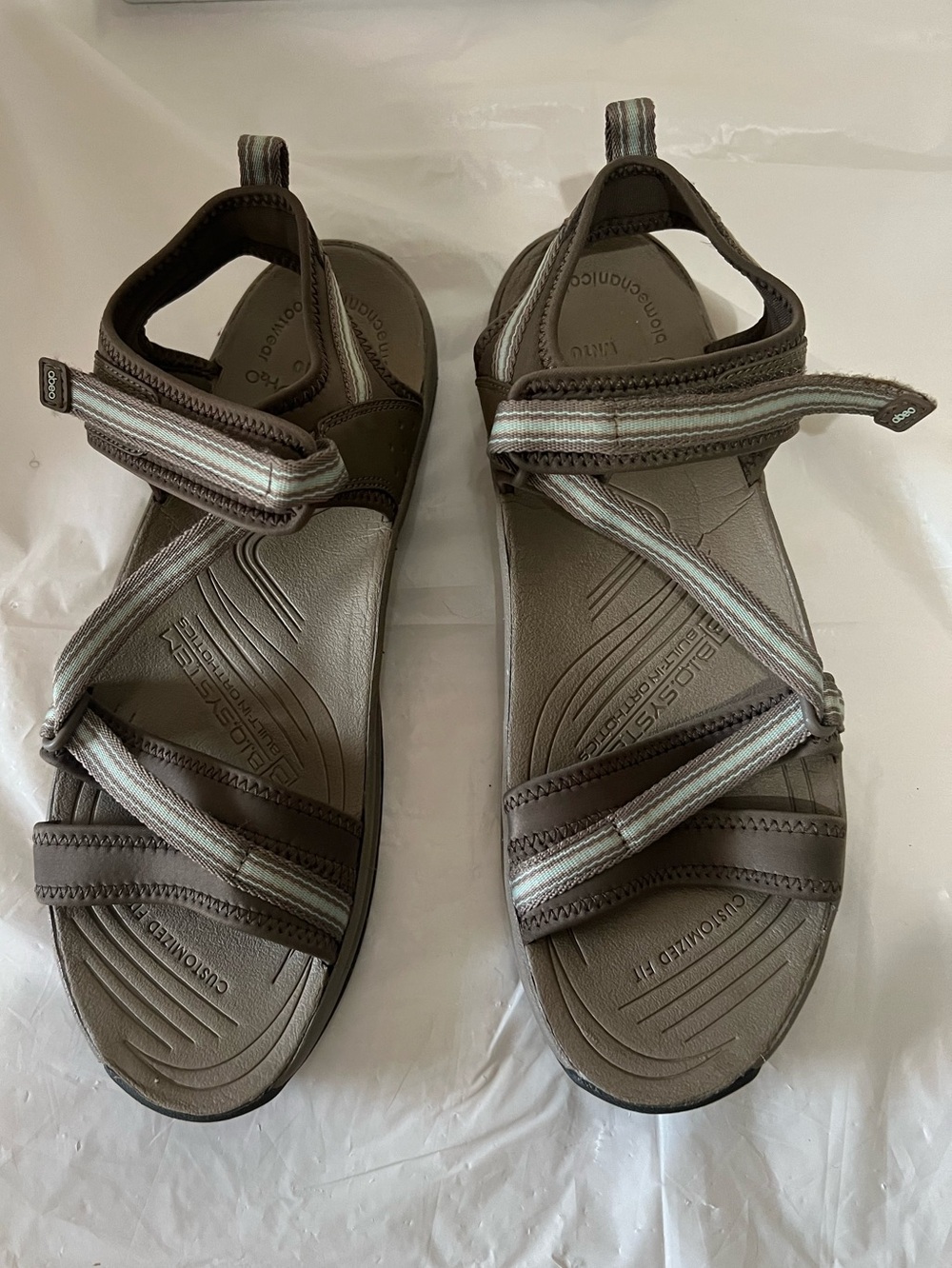 Obeo Sandals  shoes Strappy Size 10 Mocha
